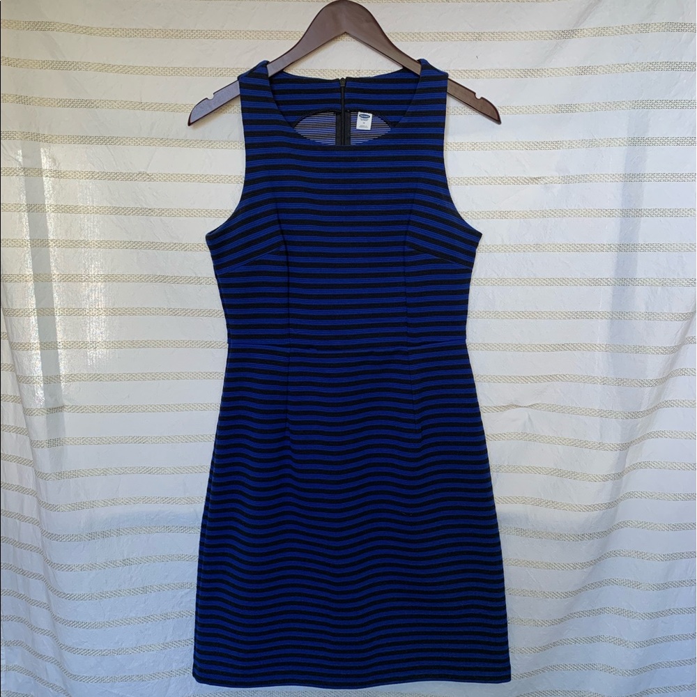 5/$25 Black & Blue Striped Dress